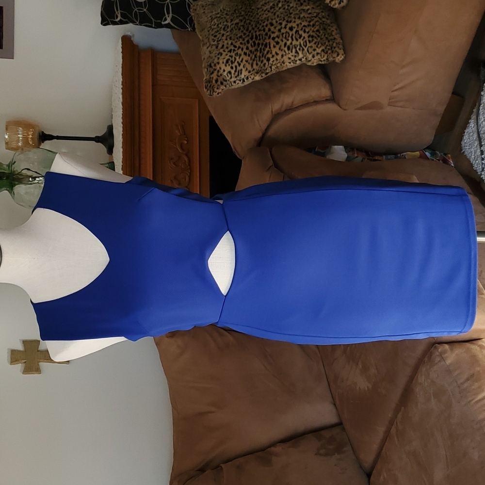The á Cut Out Bodycon Cobalt Blue Short Dress Size S - Picture 1 of 7